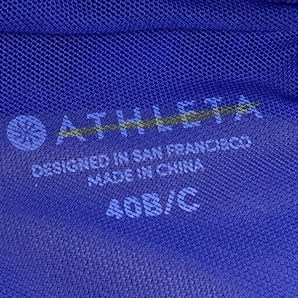 NWT Athleta High Neck Loop Bikini Top 40B/C Bra Cup Sapphire Blue 210979 XL - Picture 10 of 16